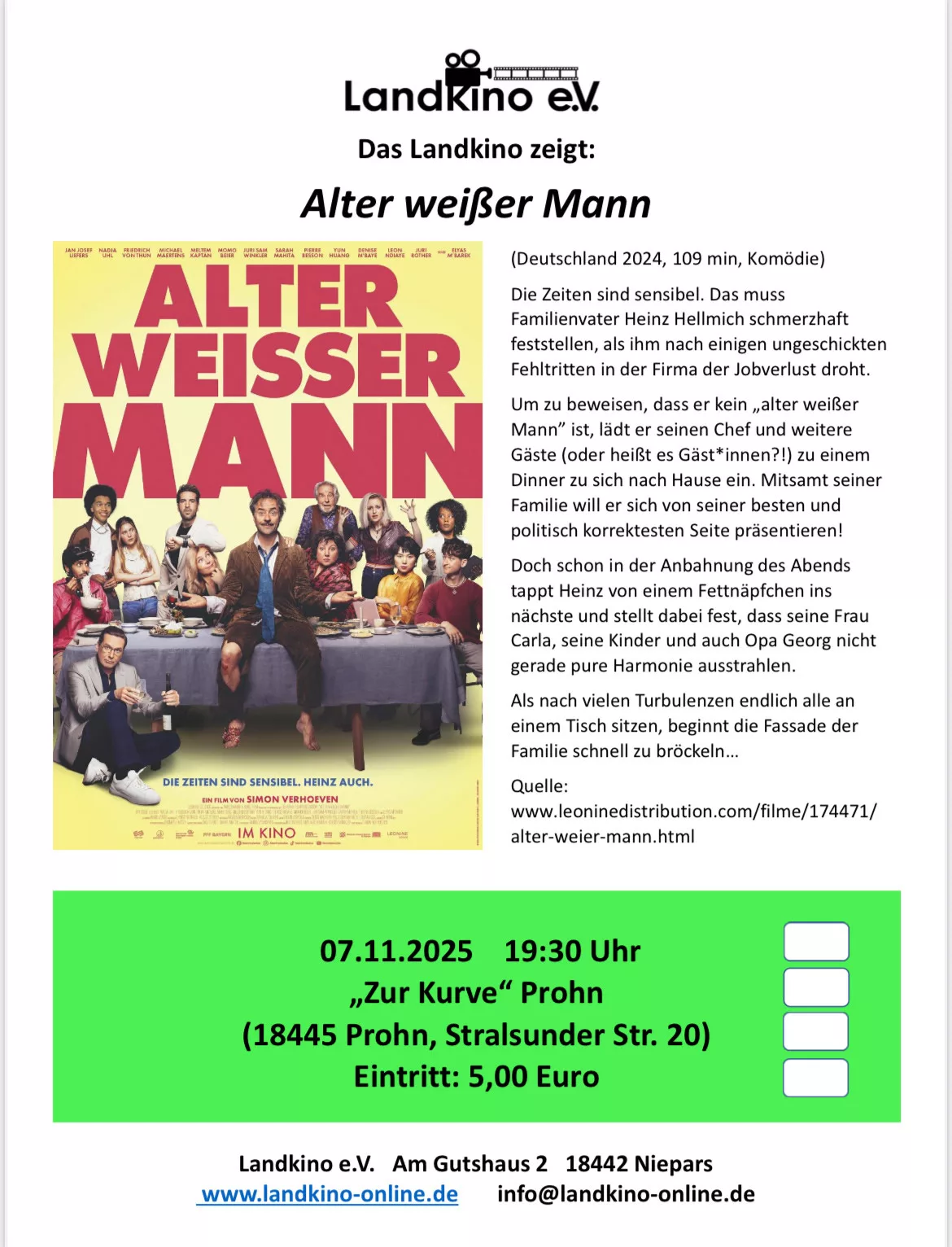 Landkino zeigt: Alter weißer Mann