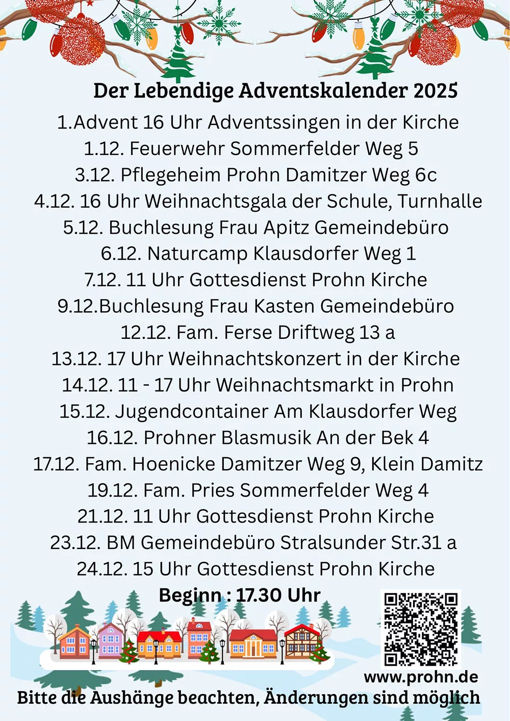 Lebendiger Adventskalender 2025 Lebendiger Adventskalender 2025