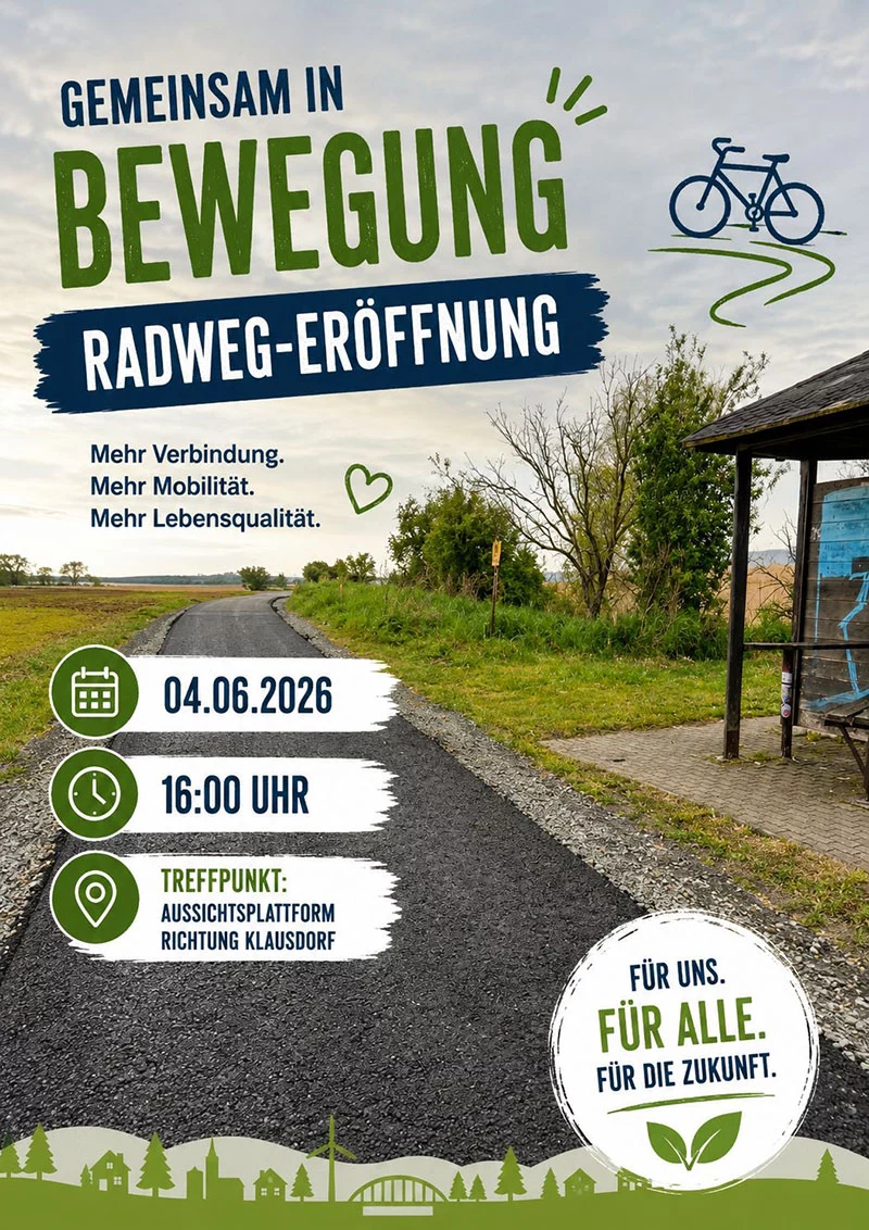 Gemeinsam in Bewegung: Radweg-Eröffnung